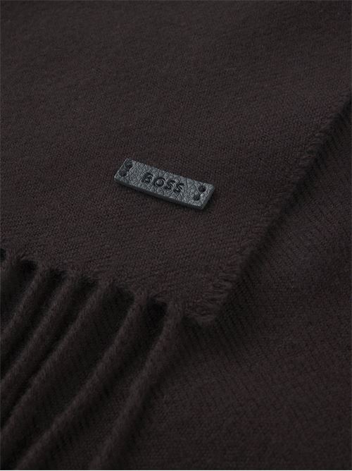 Sciarpa marrone 100% lana Hugo Boss | 50517218202